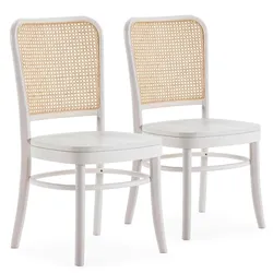 STUHL-SET 2 Vesta weiße, Massivholz