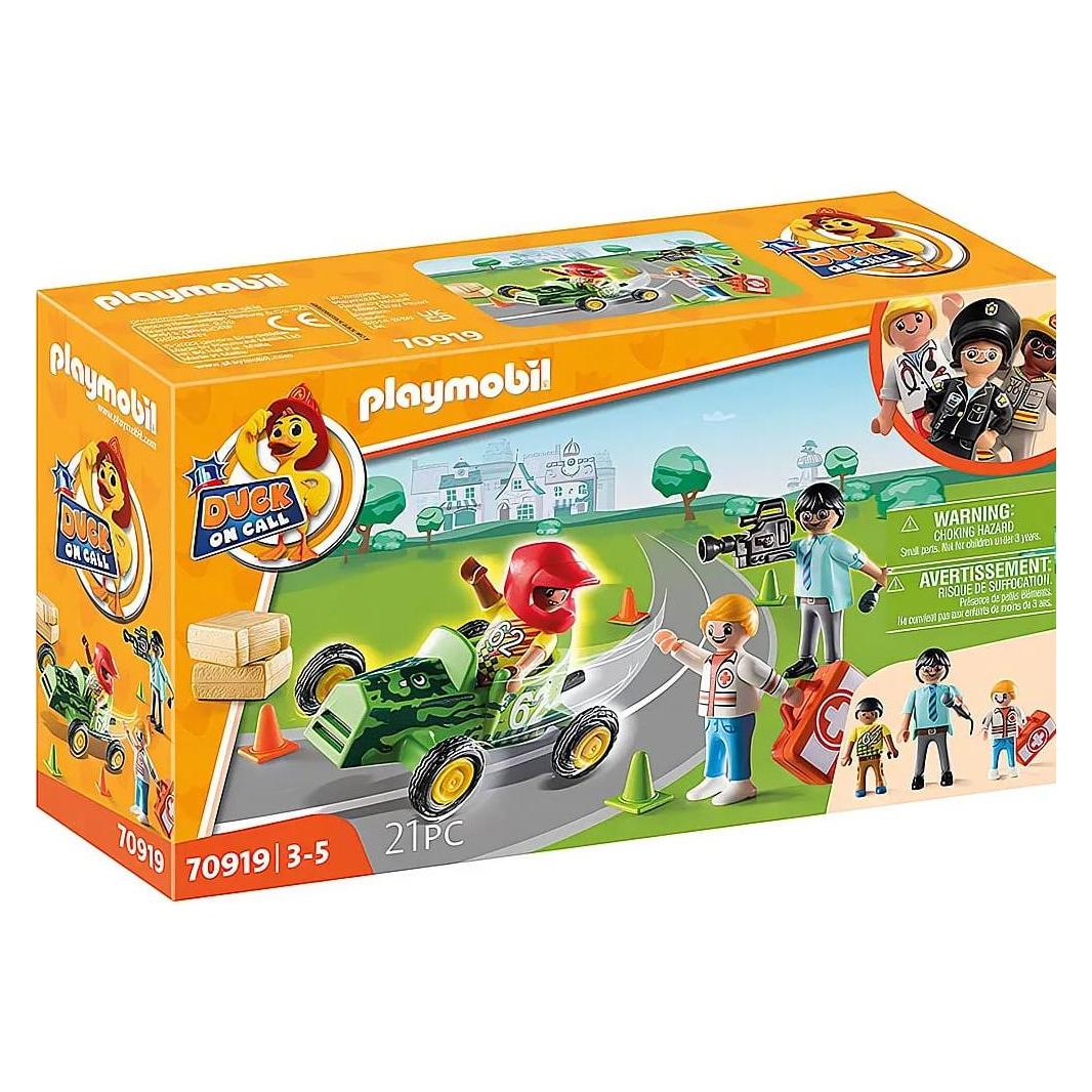 Playmobil Notarzt Action: Hilf dem Rennfahrer. (70919, Playmobil Duck On Call) (70919)