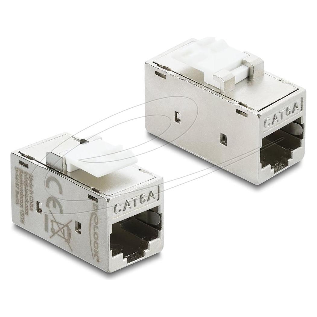 Delock Keystone Modul Kupplung RJ45 Buchse zu RJ45 Buchse Ca (Keystone Modul, Netzwerk Kupplung) (90989)