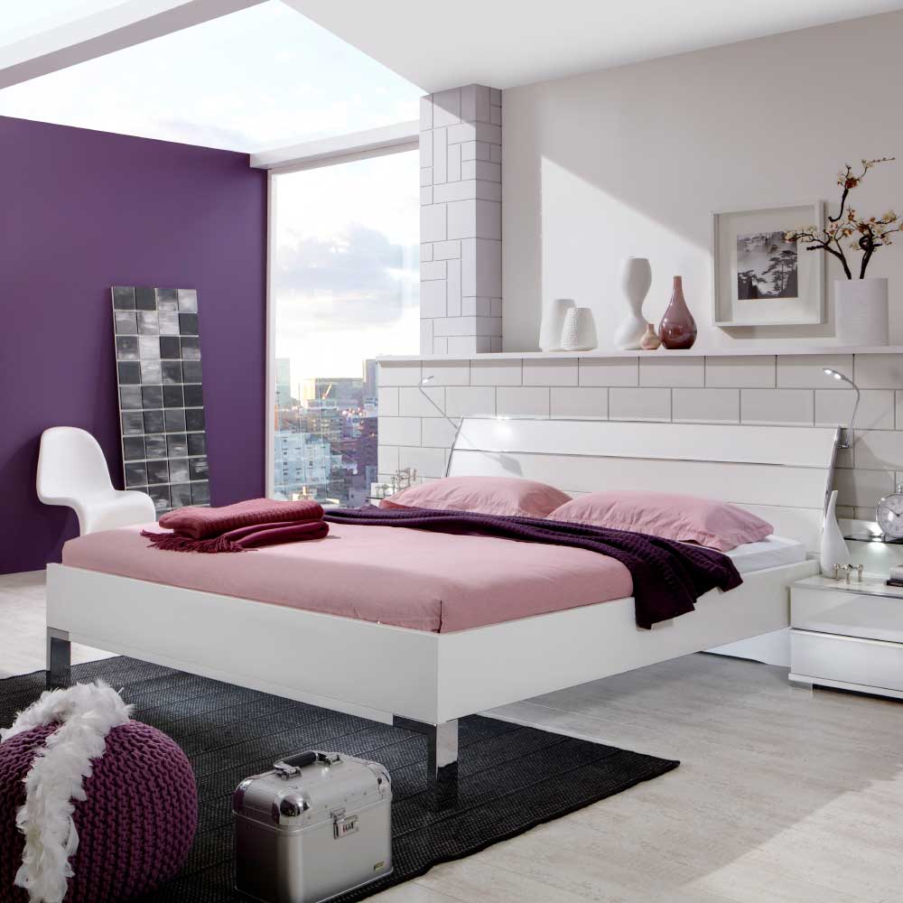 Pharao24.de Design Bett in Weiß Made in Germany