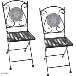HTI-Living, Gartenstühle, Gartenstühle 2 Stück Marocco Braun