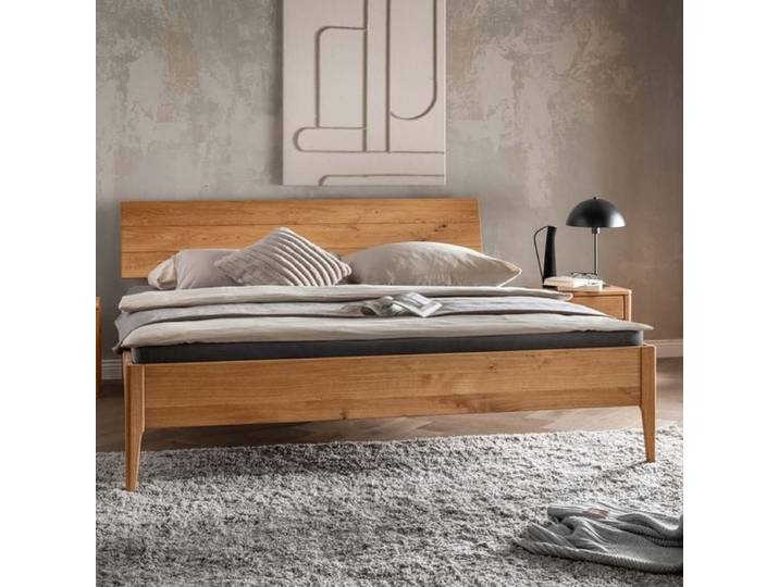 HOMELIV. Bett Elva Komfort Wildeiche Massivholz 180x200cm
