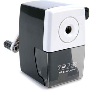 RAPESCO Spitzmaschine 64, mit Kurbel, für Stiftdurchmesser bis 6mm, schwarz/weiß