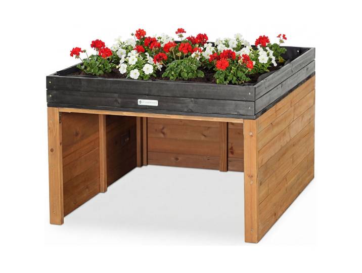 Wondermake Mährobotergarage cubilio2, Braun, Holz, 78.5x80x96 cm, Gartenzubehör, Geräteschuppen