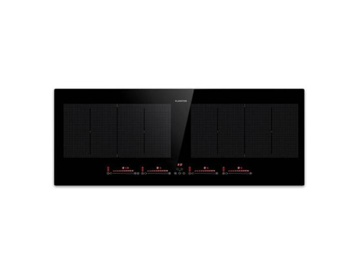 Klarstein Induktionskochfeld Mit 4 Platten, 90cm Glaskeramik-Kochfeld, 7200W, Touch-Control & Überhitzungsschutz, Effizientes Glaskeramikkochfeld