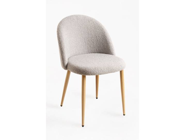 6er Set Vint Bouclé Stühle - Gris