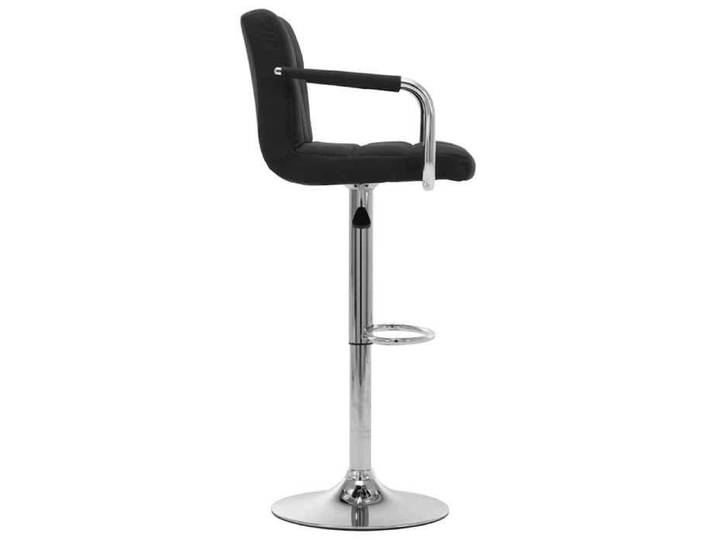 Elegant Chaise de bar Noir Tissu - Chaise Bar Haute(1parcel)91411