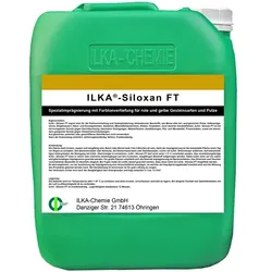 Imprägnierung für Fassaden ILKA Siloxan FT 30 L mit Farbtonvertiefung für rote und gelbe Putze und Gesteine
