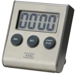 KHG Digital-Timer   ¦ silber ¦ Kunststoff ¦ Maße (cm): B: 7 H: 1,7