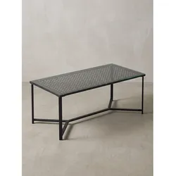 Couchtisch Sicherheitsglas Schwarz 100x50x42 cm - ALCUDIA   Kadima