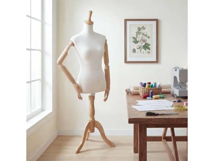 Mendler Schneiderpuppe HWC-Q23 Kunststoff Holz Torso, weiblich