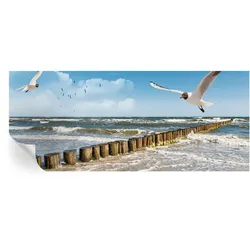 FOTOTAPETE 250x104 cm - Küstenlandschaft