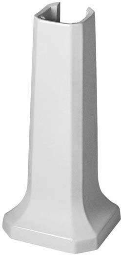 Duravit série 1930 piédestal 08579100001 blanc, wondergliss, pour lavabo