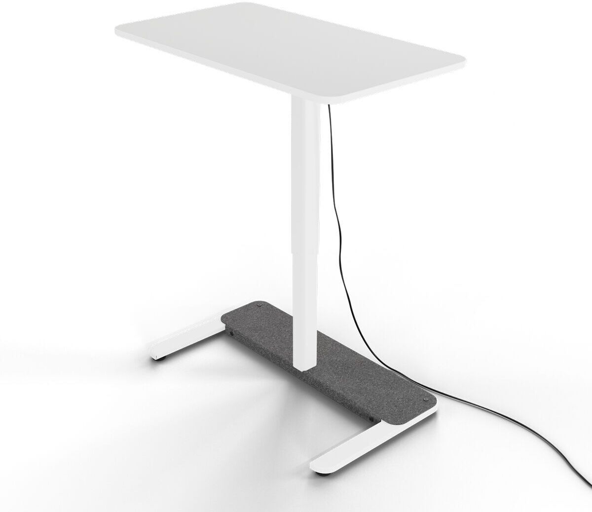 Yaasa Desk One 91 x 51 cm - Elektrycznie regulowane biurko do pracy na stojąco   złamana biel - Refurbished