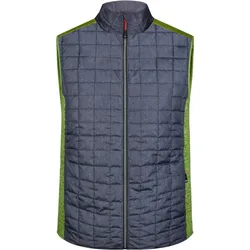 James & Nicholson Herren Hybrid Strickfleece Gilet Bodywarmer JN740