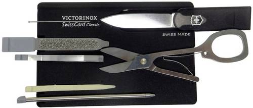 Victorinox SwissCard 0.7133.T3 Taschenwerkzeug-Set Anzahl Funktionen 10 Grau