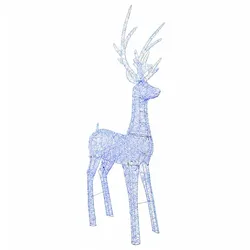 vidaXL Weihnachts-LED-Rentier-Motivleuchte 1000 LEDs Blau 42049481