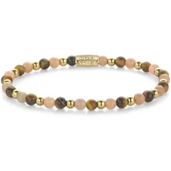 REBEL & ROSE - BRACELETS BEADS - Sunset Beach - gold / 4 MM