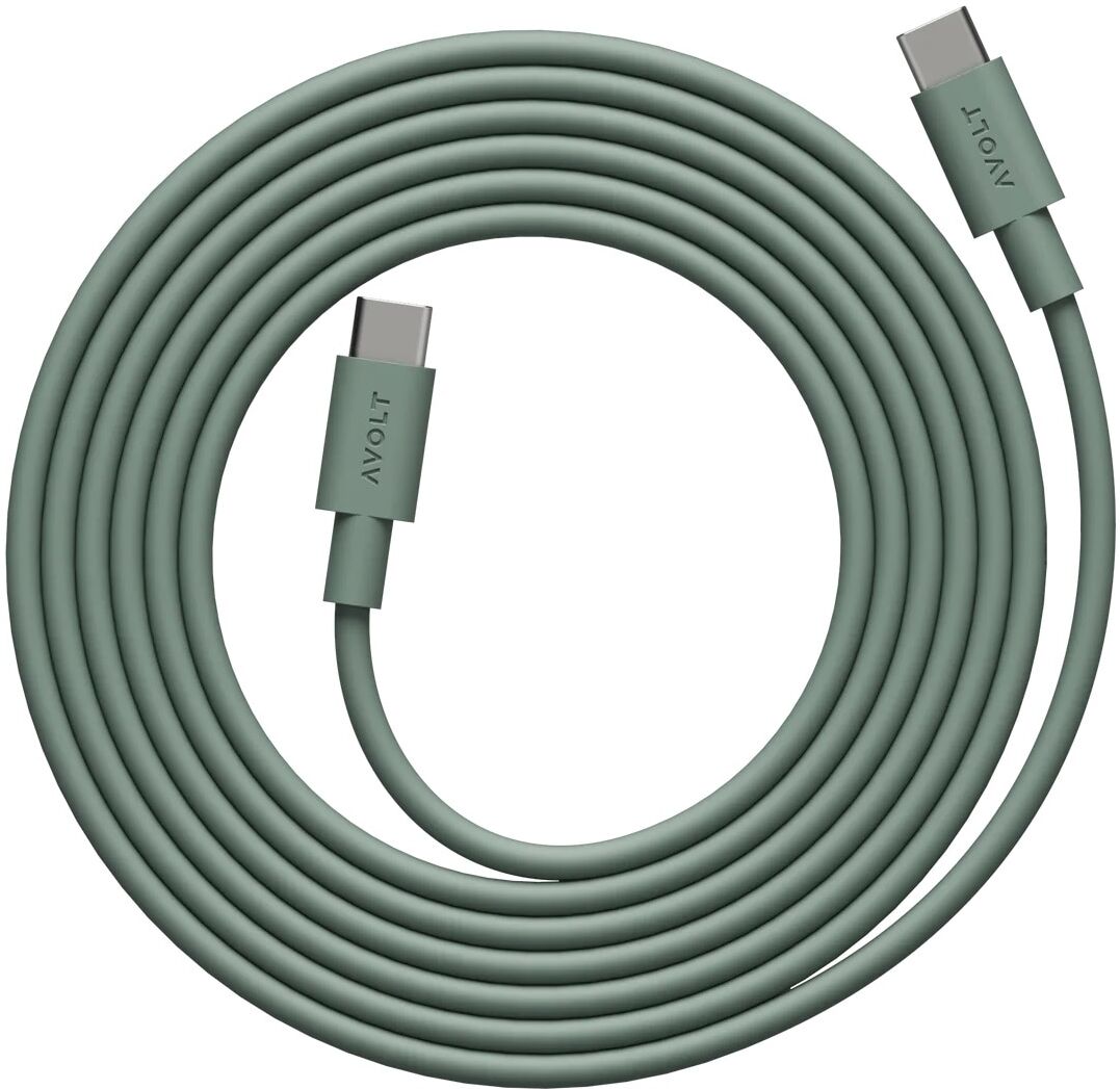 AVOLT Cable USB-C a USB-C 2 m. Oak Green