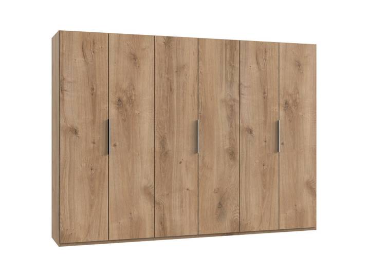 Mid.you Drehtürenschrank Wimex Level 36A, Eiche, 3 Fächer, 300x216x58 cm, BQ - Bündnis für Qualität, Made in Germany, DIN EN ISO 9001, umfangreiches Zubehör erhältlich, in verschiedenen Größen und Holzdekoren erhältlich, Schlafzimmer, Kleiderschränke, Drehtürenschränke