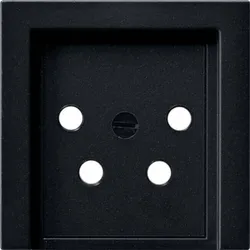 Gira Abdeckung schwarz KPN-Anschlussdose 4-polig 0279005