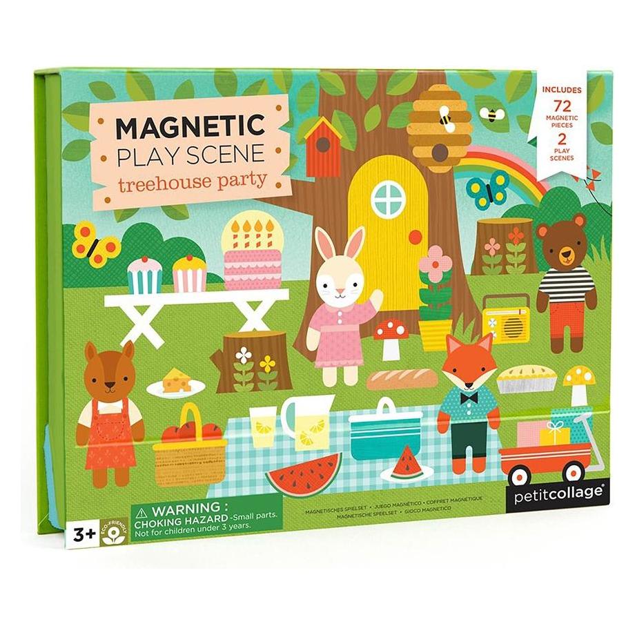 Petitcollage Magnetspiel Baumhaus (Deutsch, Englisch, Französisch, Italienisch, 3 - 6 Jahre) (736313544015)