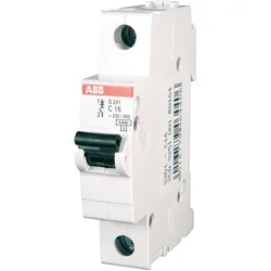 ABB S201-B6 - Leitungsschutzschalter, Char. B, 6 A, 1 polig