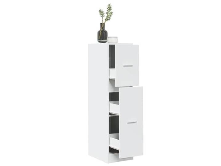 HPUYRFG Apothekerschrank Weiß 30x41x118 cm Holzwerkstoff mit Auszug Mit Metallschienen, elegante Griffe, wandmontage-sicher, pflegeleichte Oberfläche, vielseitig nutzbar
