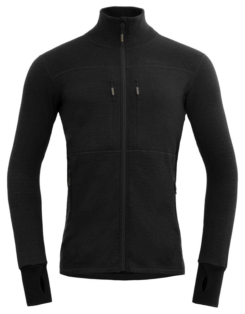 EGGA Grid Merino Jacket Man schwarz M - caviar