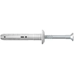 FISCHER N 6 x 40 P  N 6 x 40/7 P Nageldübel mit Pilzkopf und Nagelschraube,