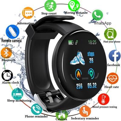 PRiME Smartwatch For Men And Women, Waterproof Fitness Tracker Watch, Blood Pressure Digital Monitor, Apple Watch Band purple