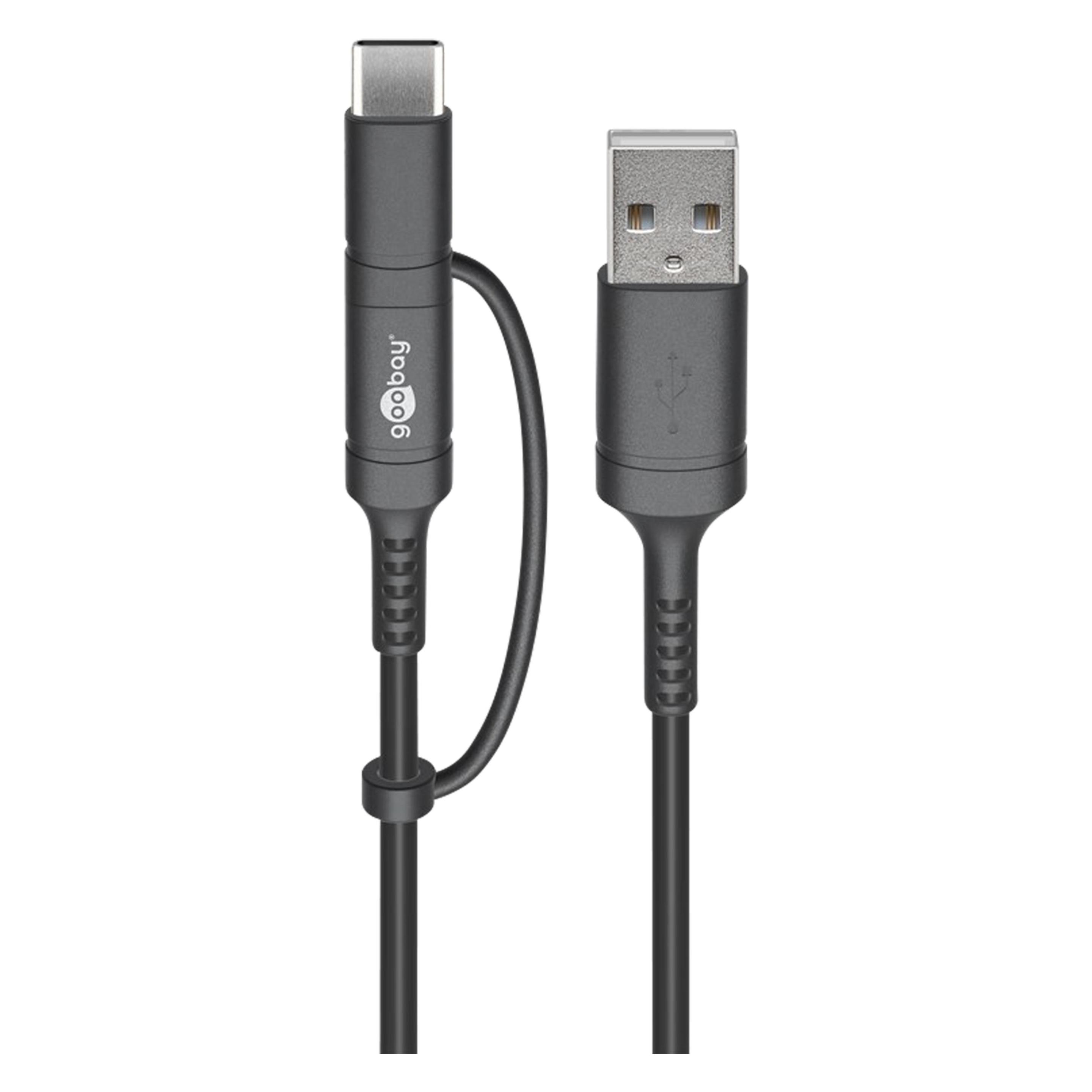 Goobay Lade- und Synchronisationskabel (1 m, USB 2.0) (71892)