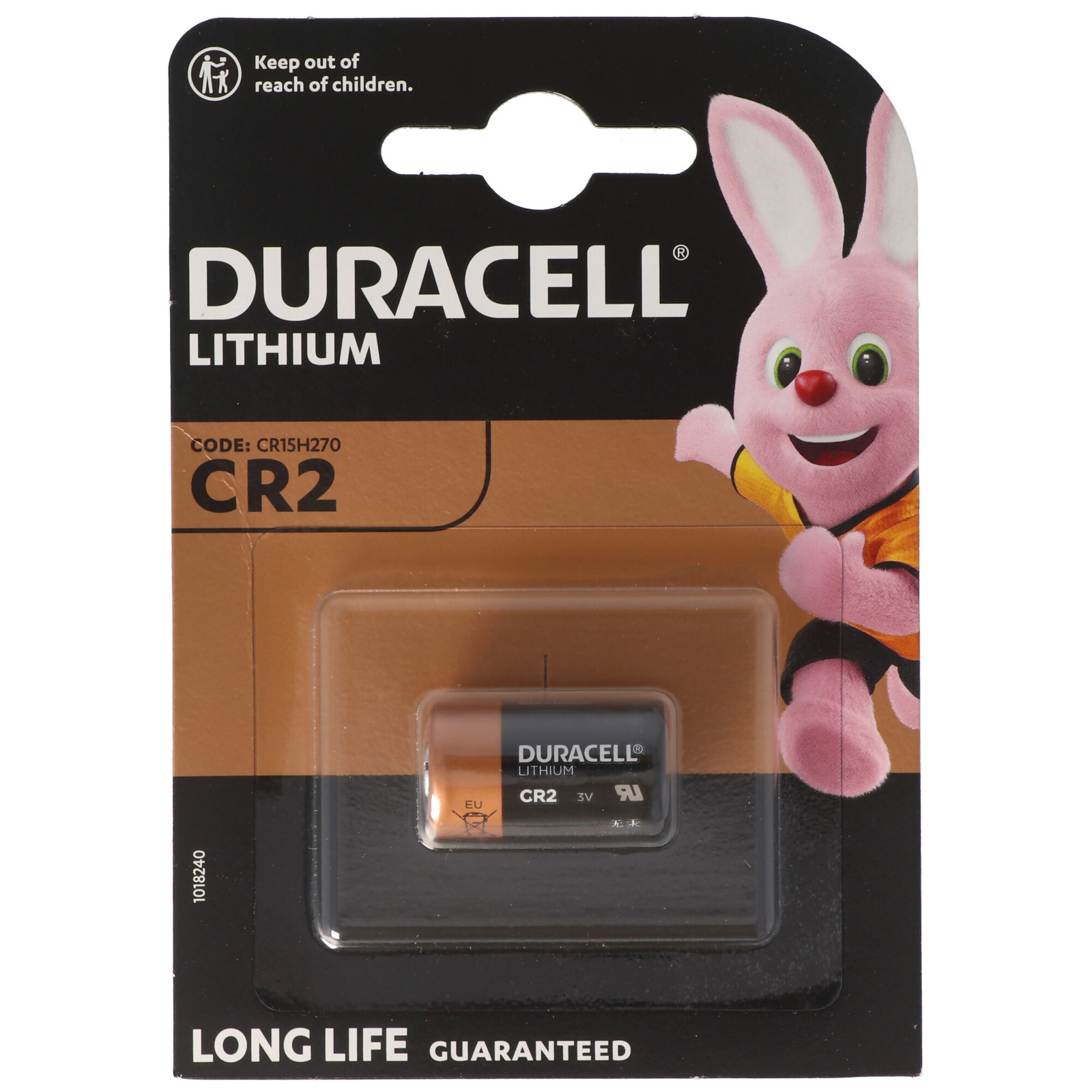 Duracell CR2 Ultra Lithium batterij, 3V, 850mAh