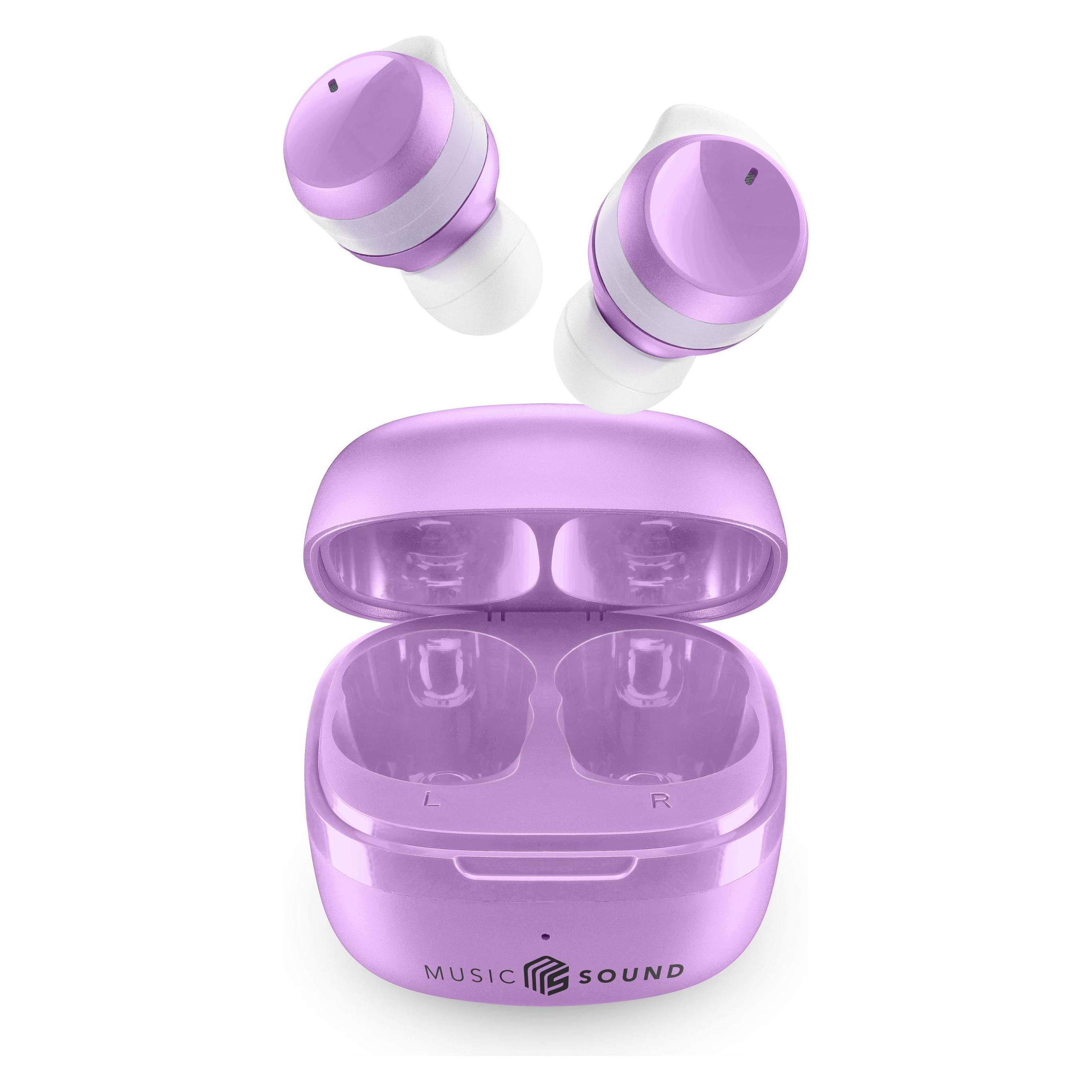 Music Sound Cellularline Music & Sound Bluetooth Earphones FLOW Violet (25 h, Kabellos) (BTMSTWSFLOWV)