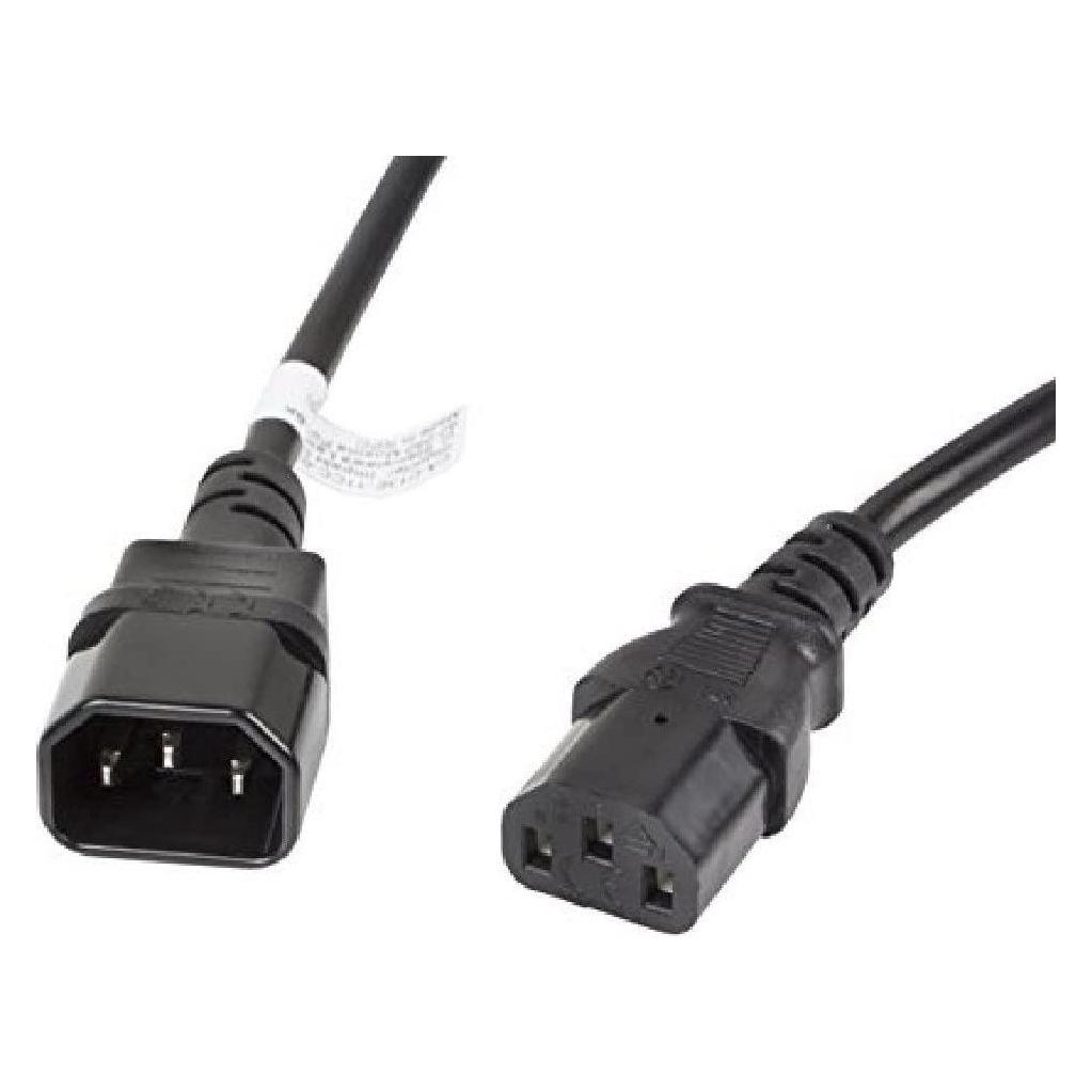 Lanberg CA-C13E-11CC-0030-BK Stromkabel Schwarz 3 m C13-Koppler C14-Koppler (3 m) (CA-C13E-11CC-0030-BK)