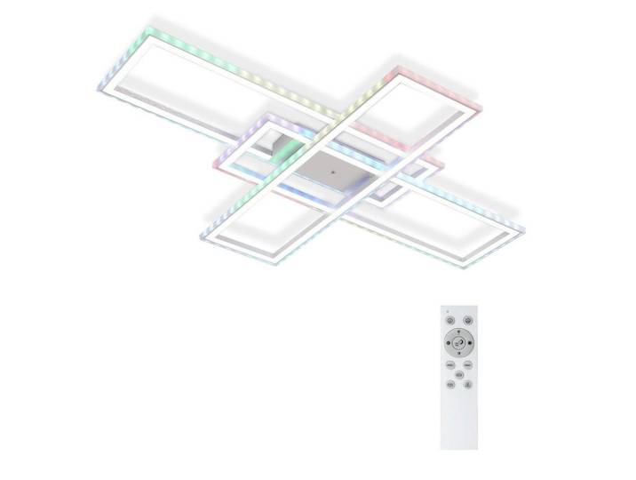 Nettlife Led-Deckenleuchte Karla 101/71/7 cm, Weiß, Metall, LED integrated, 71x7x101 cm, Lampen & Leuchten, Innenbeleuchtung, Deckenleuchten, Deckenleuchten