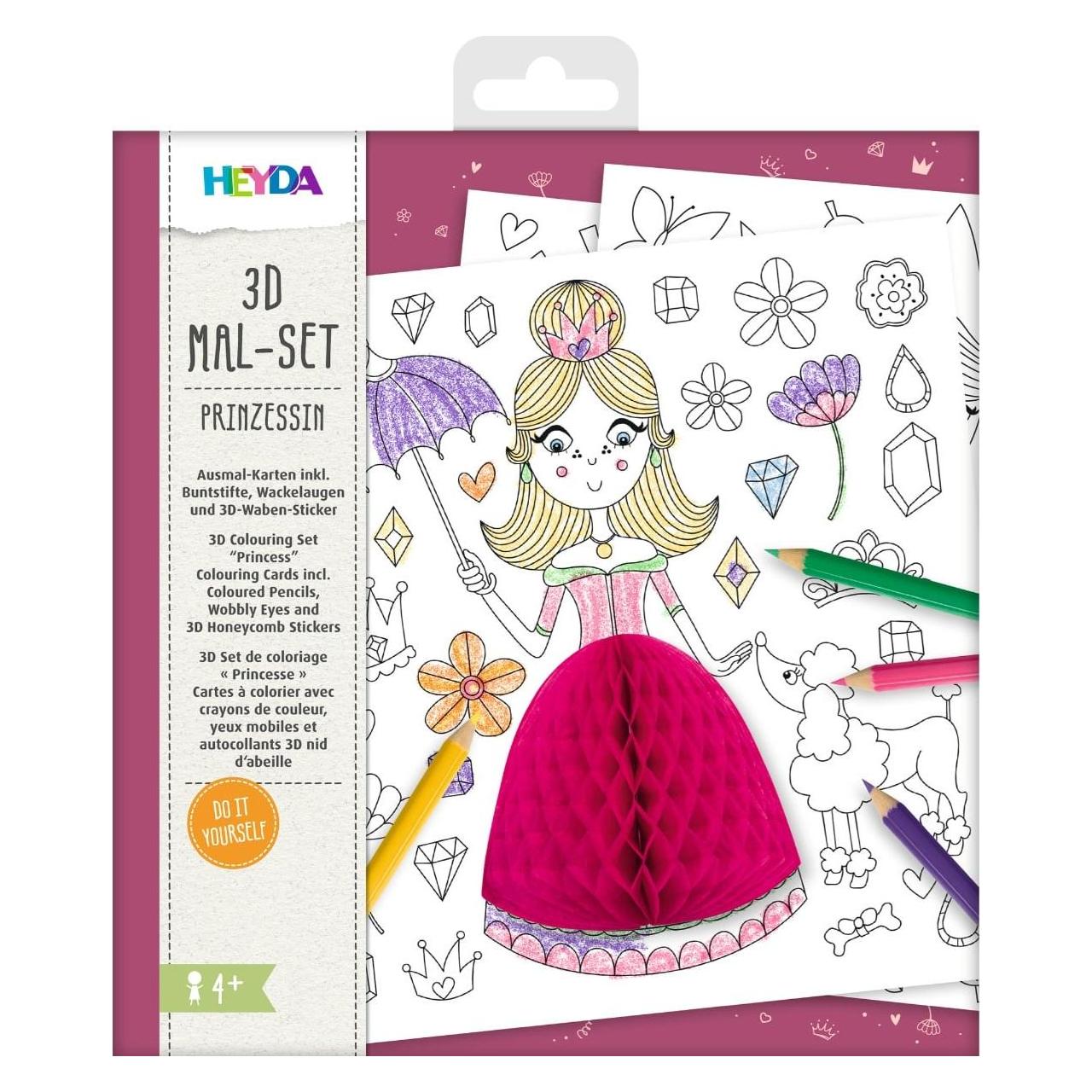 Heyda 3D Set de coloriage - Princesse (204870767)