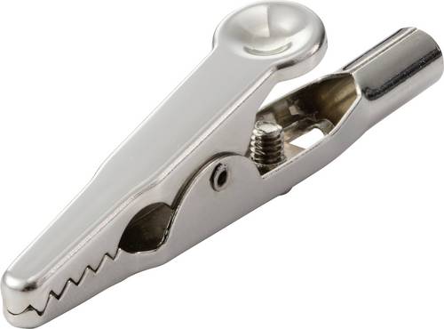 TRU COMPONENTS MSK-10 Krokodilklemme Nickel Klemmbereich max.: 7.9mm Länge: 50mm Bulk