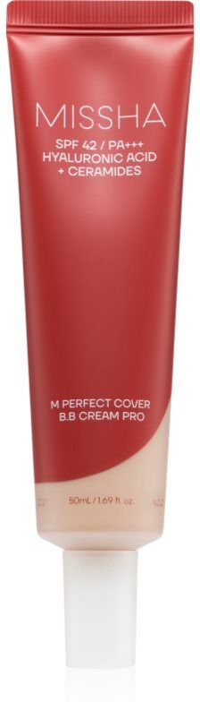 Missha M Perfect Cover BB Cream Pro hydrating BB cream with high sun protection shade #19 50 ml