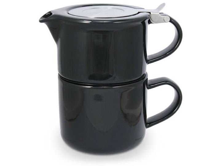 FORLIFE Tea for One mit Teesieb, 400 ml, schwarzer Graphit