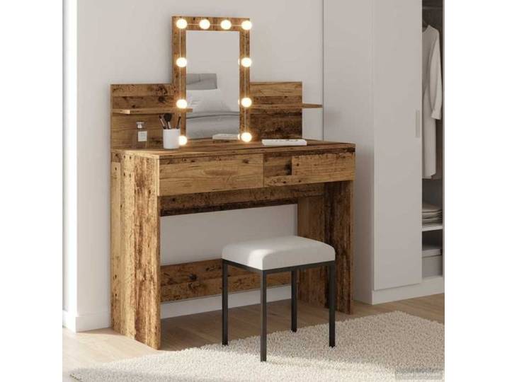 Coiffeuse - Usage Intérieur/jardin - VIDAXL - design-classique Bois Ancien 100x40x130cm - Usage Intérieur/jardin - VIDAXL -