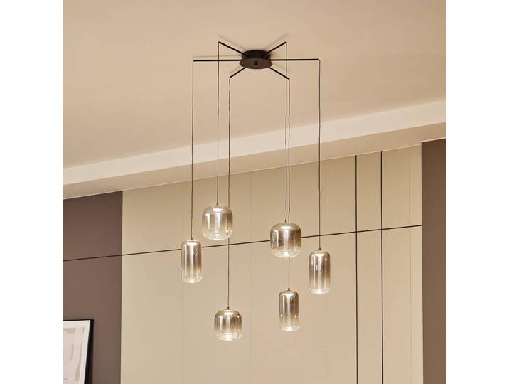 Hängeleuchte Avelina Lucande, für Wohn- / Esszimmer, Glas, Modern