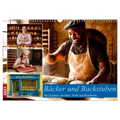 Bäcker und Backstuben (Wandkalender 2027 DIN A3 quer), CALVENDO Monatskalender