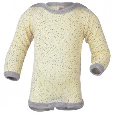 Engel - Baby-Body Langarm Mit Druckverschluss Schulter - Merinounterwäsche Gr 62/68 beige