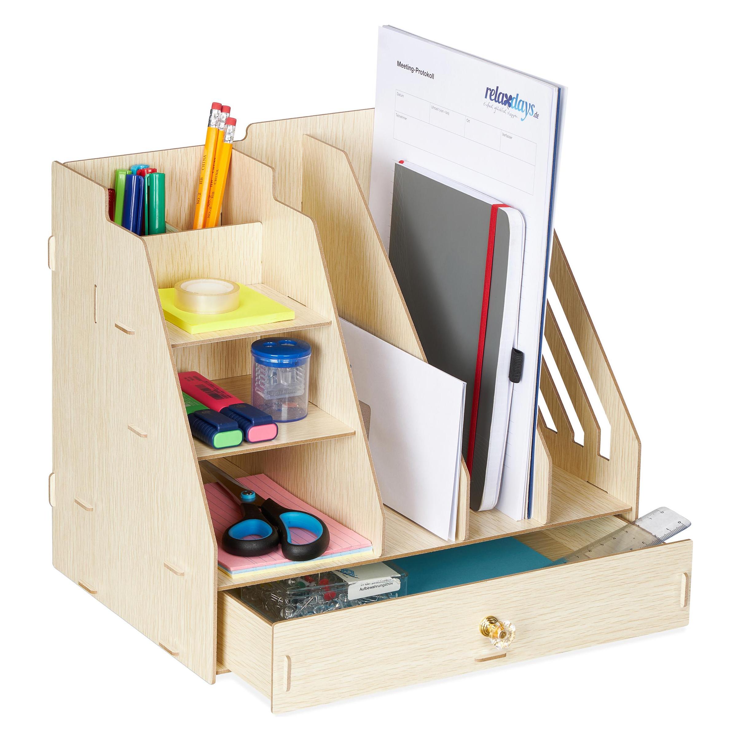 Relaxdays Schreibtisch-Organizer (A4) (4052025982522)