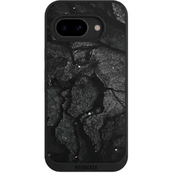 Nivocase Handyhülle für Google Pixel 9a Hülle NIVOpure Case Schwarz Beton Stein schwarz (Google Pixel 9a), Smartphone Hülle, Schwarz