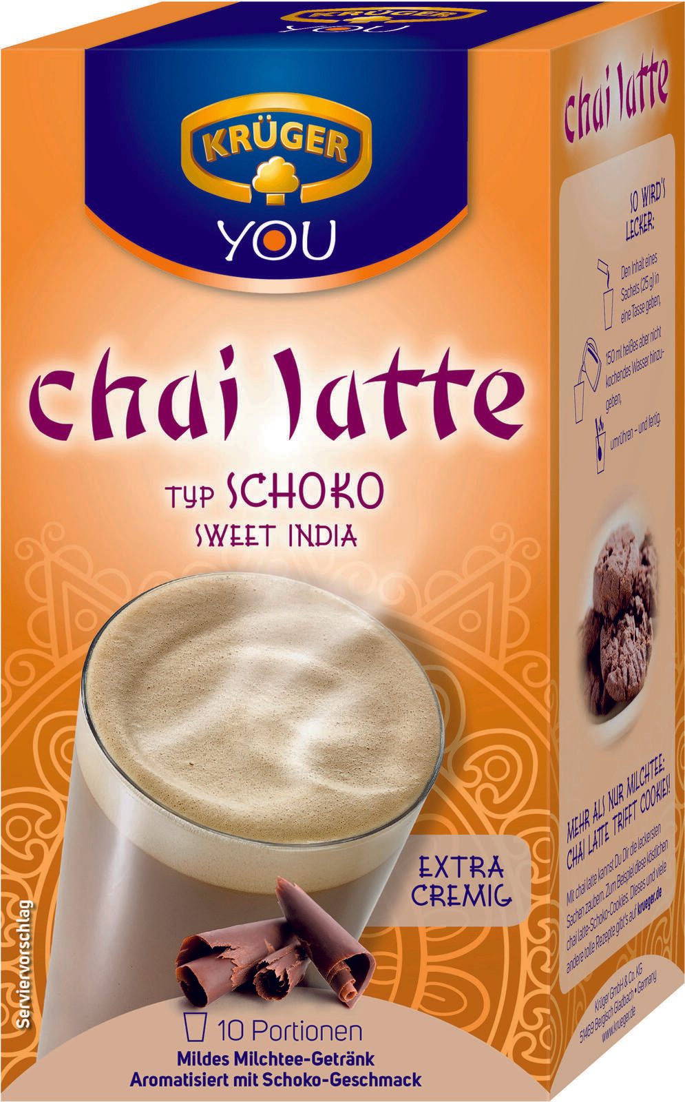 KRÜGER YOU Chai Latte Schoko Getränkepulver 250,0 g 207519