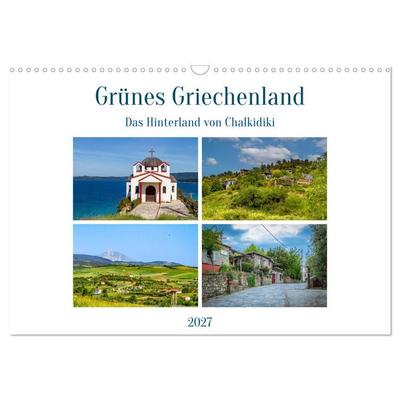 Grünes Griechenland (Wandkalender 2027 DIN A3 quer), CALVENDO Monatskalender