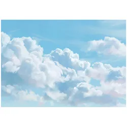 FOTOTAPETE Wolken Himmel Blau 300x210 cm