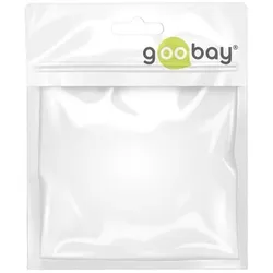 GOOBAY Dual USB-Ladegerät 2,4 A, Schwarz - mit 2x USB-Buchse, flache Bauform